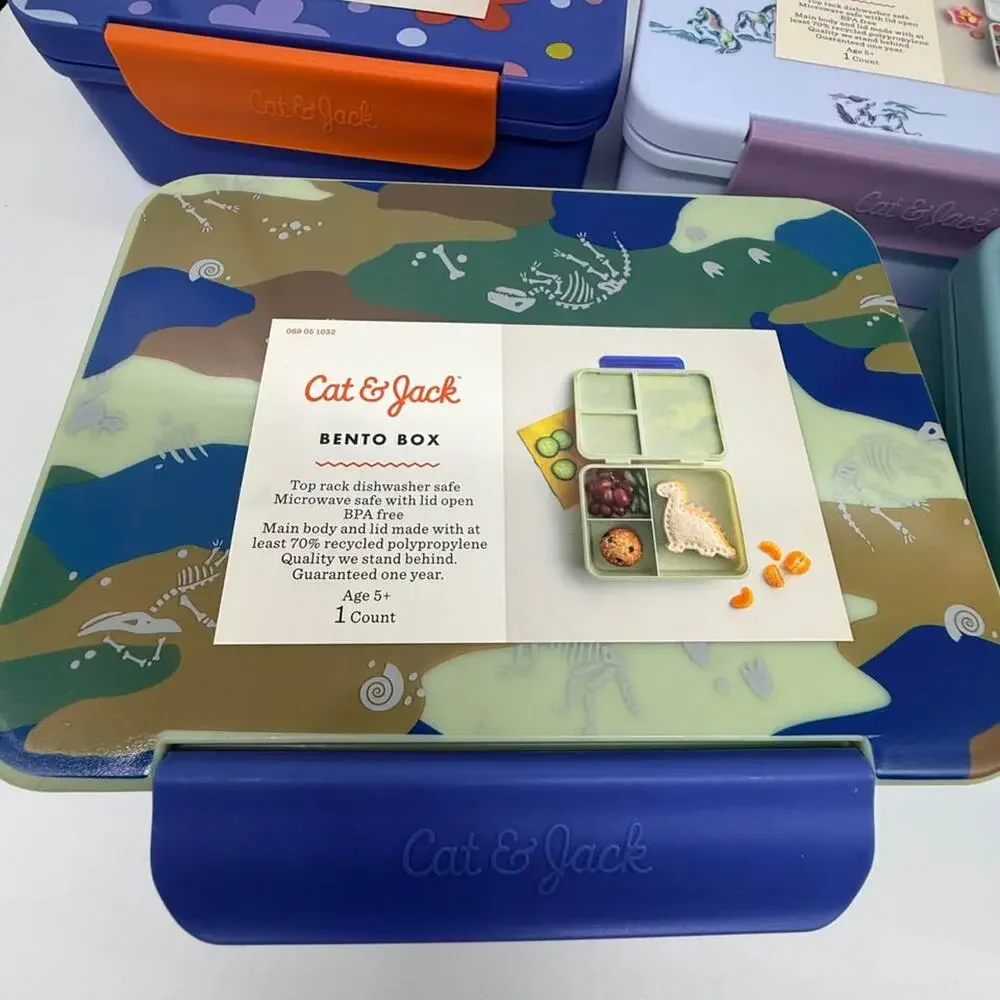 NEW Cat & Jack Kids Bento Lunch Box Compartment Container